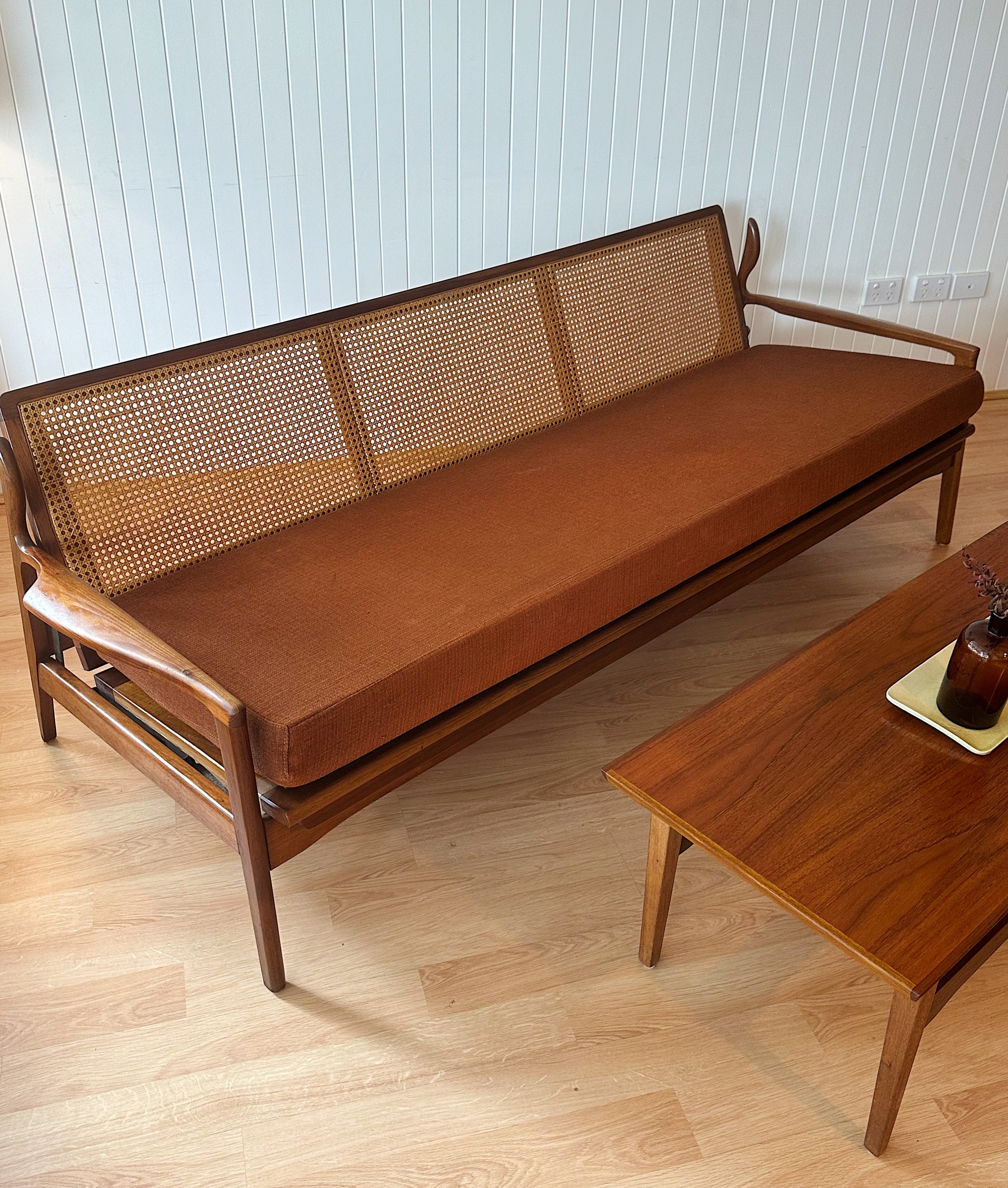 Fler Narvik Rattan Sofa Bed Mid Century Avenue